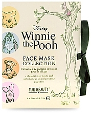 Fragrances, Perfumes, Cosmetics Face Mask Set - Mad Beauty Disney Winnie The Pooh Sheet Mask Collection (f/mask/4x25ml)