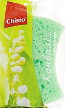 Fragrances, Perfumes, Cosmetics Foam Rubber Bath Sponge "Lily of the Valley" - Chisto