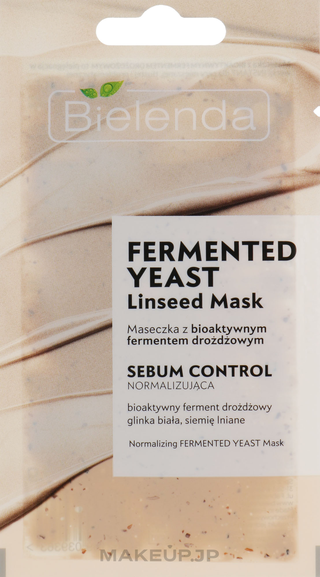 Enzyme Face Mask - Bielenda Fermented Yeast Linseed Mask — photo 8 g