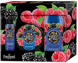 Fragrances, Perfumes, Cosmetics Set "Blackberry & Raspberry" - Farmona Tutti Frutti (b/cr/275ml + scrub/gel/100ml + sh/oil/500ml)