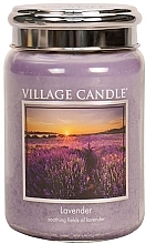 Fragrances, Perfumes, Cosmetics Lavender Scented Candle in Jar - Village Candle Lavender