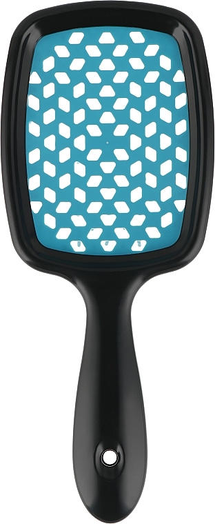 Hair Brush, black with blue teeth - Kodi Professional Soft Touch Hairbrush — photo N2