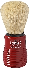 Fragrances, Perfumes, Cosmetics Shaving Brush, 10810, red - Omega