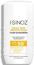 Fragrances, Perfumes, Cosmetics Daily Sunscreen Face Fluid SPF50+ - Sinoz Daily Sun Protect Fluid Sunscreen SPF50+/PA++++