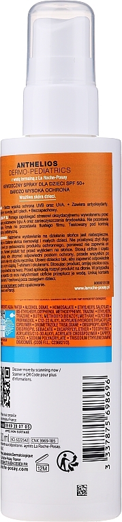 Kids Sunscreen Ultra Light Spray for Face and Body SPF50+ - La Roche-Posay Anthelios Dermo-pediatrics — photo N2