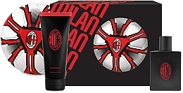 Fragrances, Perfumes, Cosmetics A.C. Milan - Set (edt/100ml+sh/gel/200ml+acss/1pc)