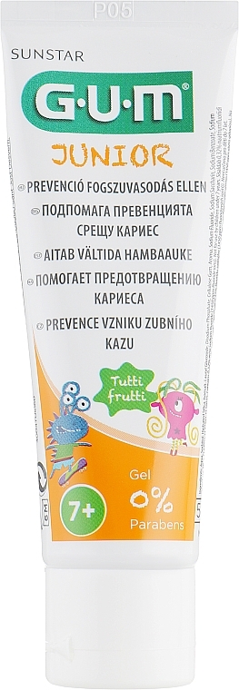 Teen Gel Toothpaste with Tutti-Frutti Flavor - G.U.M Junior Tutti-Frutti — photo N2