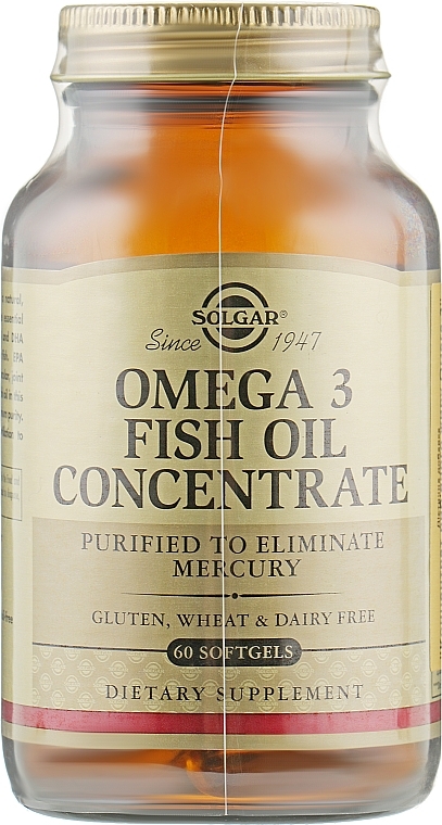 Fish Oil Dietary Supplement - Solgar Omega-3 Fish Oil Concentate — photo N3