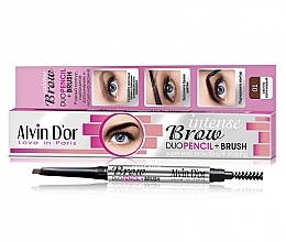 Fragrances, Perfumes, Cosmetics Mechanical Brow Pencil - Alvin D'or Intense Brow Duo Pencil