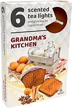 Fragrances, Perfumes, Cosmetics Tealights 'Grandma's Kitchen', 6 pcs - Admit Scented Tea Light Grandma's Kitchen