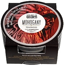 Fragrances, Perfumes, Cosmetics Scented Candle - House of Glam Mohogany&Teakwood Candle (mini size)