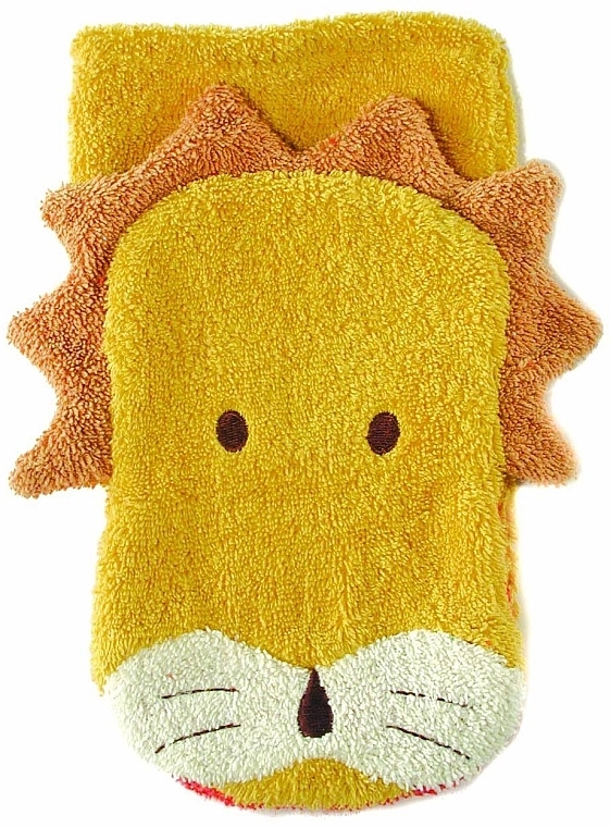 Kids Puppet Bath Sponge 'Leo Ludwig' - Fuernis Wash Glove Small — photo N1