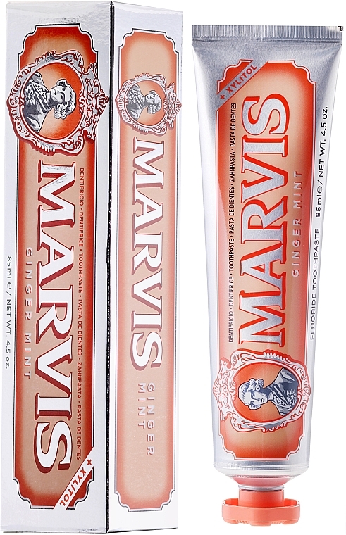 Toothpaste with Xylitol 'Mint & Ginger' - Marvis Ginger Mint + Xylitol — photo N1