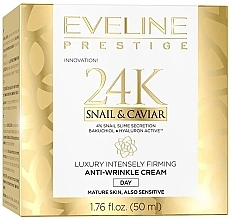 Day Face Cream - Eveline Prestige 24k Snail & Caviar Anti-Wrinkle Day Cream — photo N2