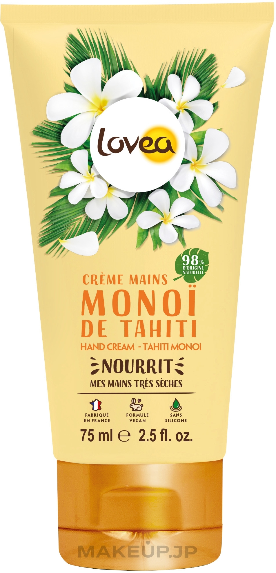 Monoi Hand Cream - Lovea Hand Cream Tahiti Monoi — photo 75 ml