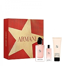 Fragrances, Perfumes, Cosmetics Giorgio Armani Si Fiori - Set (edp/100ml + edp/15ml + b/lot/75ml)