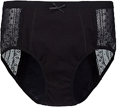 Women Menstrual Slip Panties + "Relax", black - BNB — photo N1