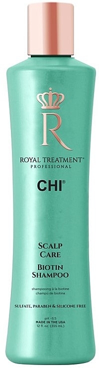 Shampoo for Sensitive Scalp - Chi Royal Treatment Scalp Care Biotin Shampoo — photo N1