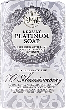 Fragrances, Perfumes, Cosmetics Soap "Platinum" - Nesti Dante Luxury Platinum Soap 70th Anniversary 