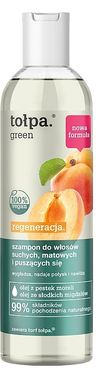 Shampoo for Dry, Dull & Wavy Hair - Tolpa Green Regeneration Shampoo — photo N1