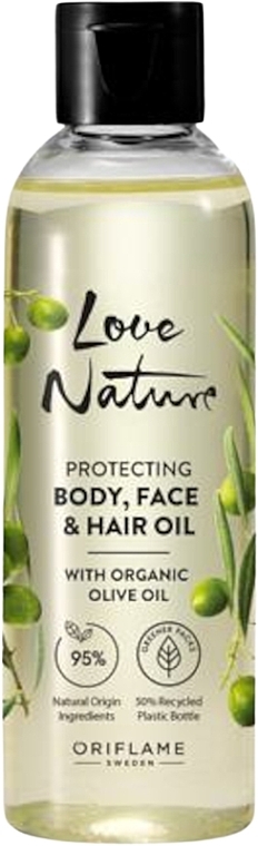 Protective Body, Face & Hair Oil with Organic Olive - Oriflame Love Nature Protecting Body Face And Hair Oil — photo N1