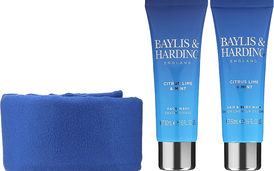 Set - Baylis & Harding Men's Citrus Lime & Mint (hair/body/wash/50ml + face/wash/50ml + acc) — photo N2
