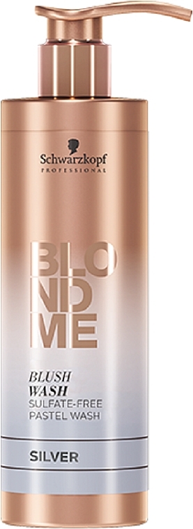 Sulfate-Free Moisturizing Silcer Shampoo - Schwarzkopf Professional Blond Me Blush Wash Silver — photo N1