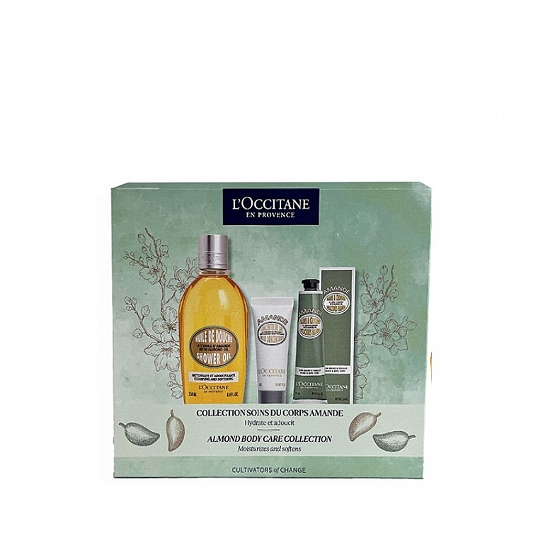 Set - L'Occitane Almond (sh/oil/250ml + h/cr/75ml + b/milk/20ml)	 — photo N1