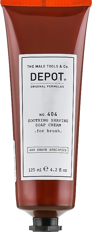 Soothing Shaving Cream - Depot Shave Specifics 404 Soothing Shaving Soap Cream — photo N2