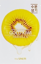 Fragrances, Perfumes, Cosmetics Facial Kiwi Extract Sheet Mask - The Saem Natural Gold Kiwi Mask Sheet