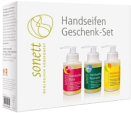 Fragrances, Perfumes, Cosmetics Set - Sonett (soap/120ml x 3pcs)