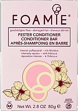 Fragrances, Perfumes, Cosmetics Solid Hair Conditioner - Foamie Hibiskiss Conditioner Bar