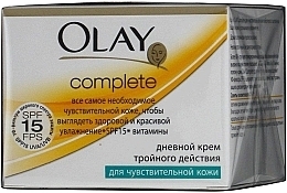 Fragrances, Perfumes, Cosmetics Triple Action Day Cream for Sensitive Skin - Olay Complete Day Cream