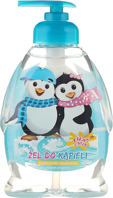 Kids Shower Gel "Penguins" - Chlapu Chlap Bath & Shower Gel — photo N1