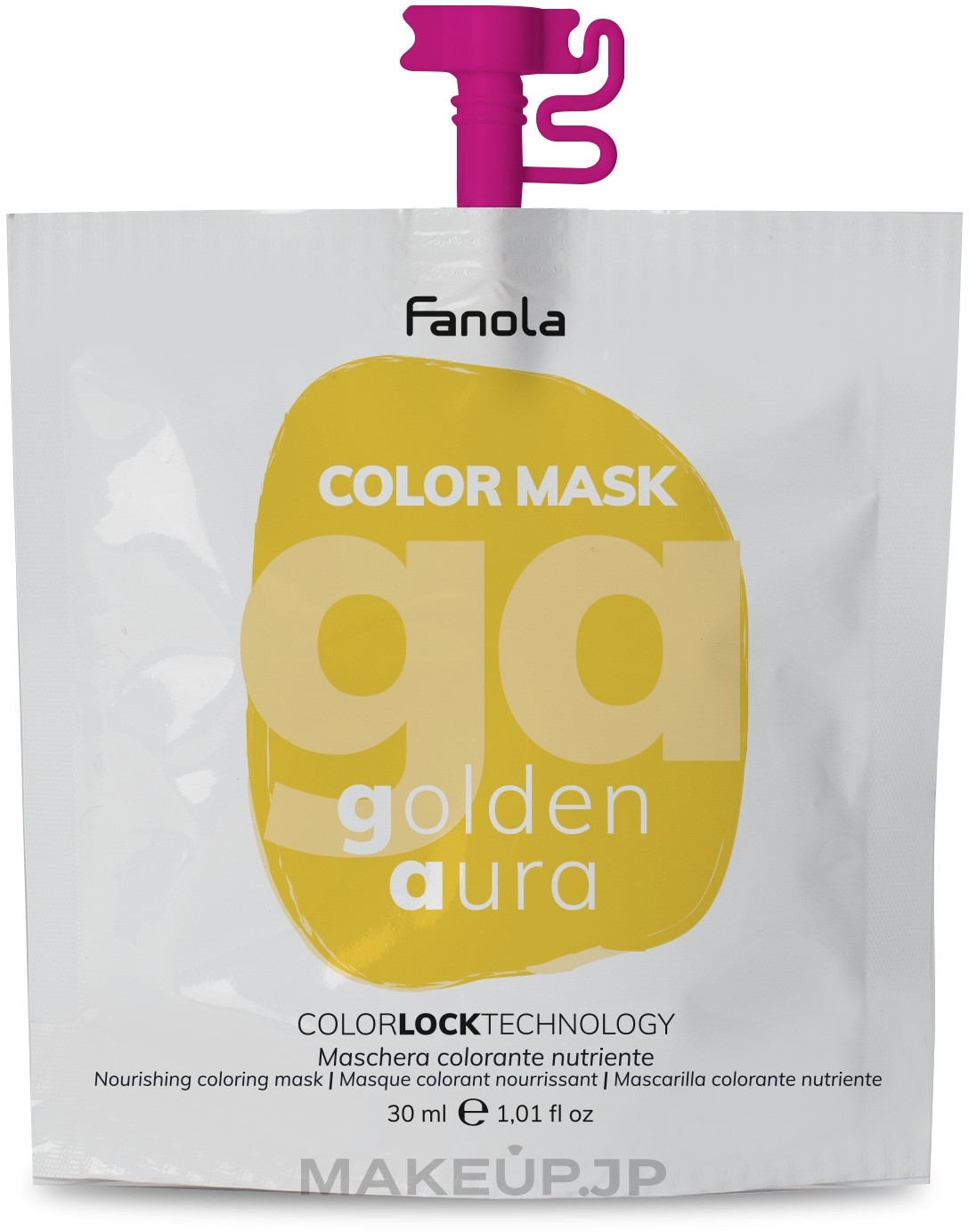 Moisturizing Toning Mask, 30 ml - Fanola Colour Mask — photo Golden