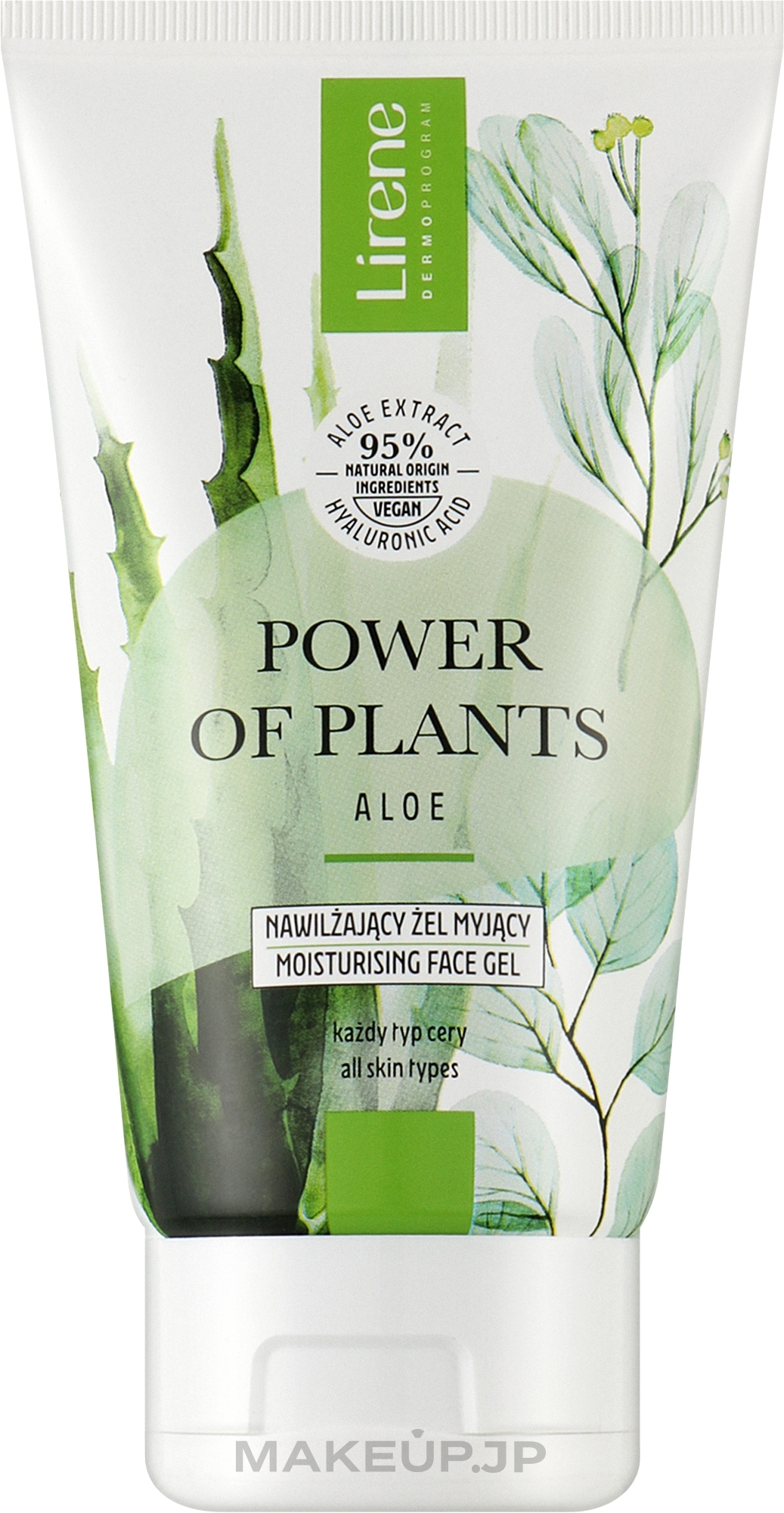 Moisturizing Face Cleansing Gel - Lirene Power Of Plants Aloes Moisturizing Washing Gel — photo 150 ml