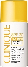 Fragrances, Perfumes, Cosmetics Facial Mineral Fluid Sun Cream - Clinique Mineral Sunscreen Face Fluid SPF30