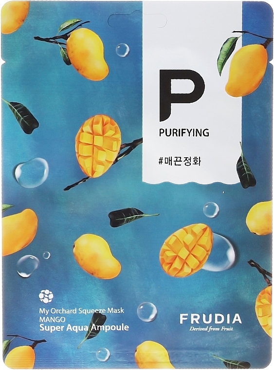 Mango Face Sheet Mask - Frudia My Orchard Squeeze Mask Mango — photo N1