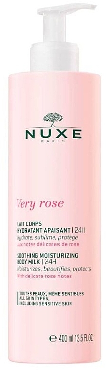 Moisturizing Body Lotion - Nuxe Very Rose Soothing Moisturizing Body Milk — photo N1