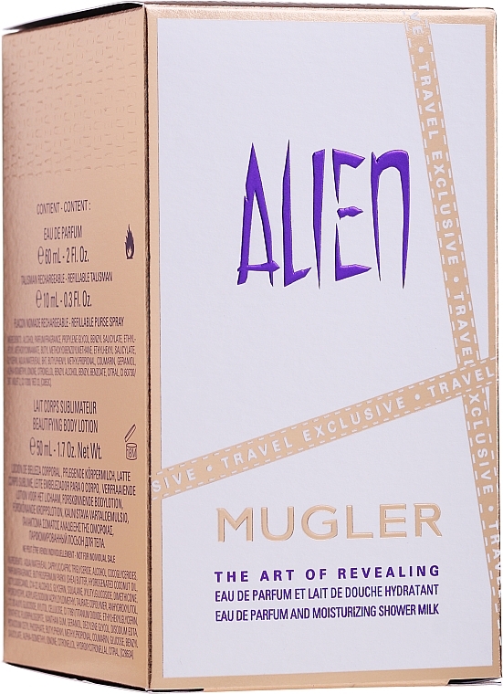 Mugler Alien - Set (edp/60ml + edp/10ml + sh/milk/50ml) — photo N1