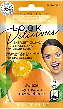 Fragrances, Perfumes, Cosmetics Energizing Face Mask "Orange & Lime" - Eveline Cosmetics Look Delicious Face Bio Mask