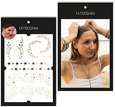 Fragrances, Perfumes, Cosmetics Temporary Tattoo "Golden Freckles" - Tattooshka
