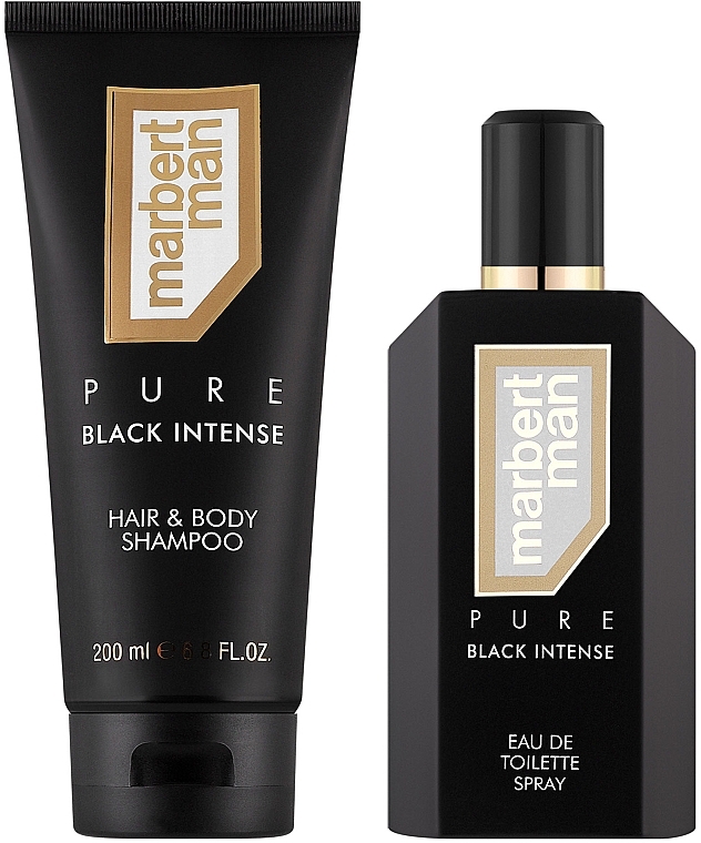 Gift Set - Marbert Man Pure Black Intense (edt/125ml + deo/200ml) — photo N2