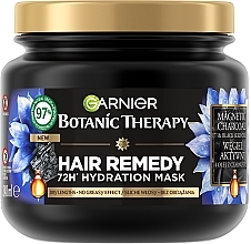 Fragrances, Perfumes, Cosmetics Charcoal & Black Thyme Oil Hair Mask - Garnier Botanic Therapy Hair Remedy 72H Hydration Mask