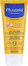 High Protection Sun Facial Lotion - Mustela Bebe Enfant Very High Protection Sun Lotion SPF 50+ — photo N3