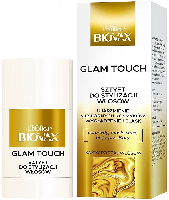 Hair Styling Stick - Biotica Biovax Glamor Glam Touch — photo N1