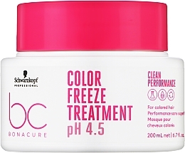 Mask for Colored Hair - Schwarzkopf Professional Bonacure Color Freeze Treatment pH 4.5 — photo N2