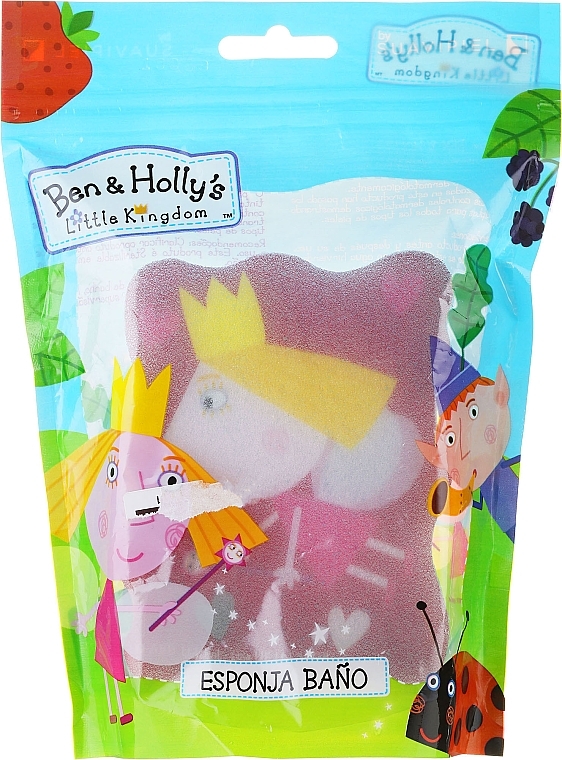 Bath Sponge "Ben and Holly", Holly, pink - Suavipiel Ben & Holly — photo N3