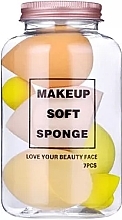 Fragrances, Perfumes, Cosmetics Makeup Sponge Set, yellow - Make-Up Studio