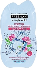 Fragrances, Perfumes, Cosmetics Gel Cream Mask "Glacier Water & Pink Peony" - Freeman Feeling Beautiful Gel Cream Mask Sashet